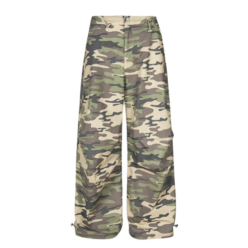 Load image into Gallery viewer, Men's Cargo Pants New American Street Style Loose Straight Legs Elastic Waist Design Male Casual Summer Trousers 9W1785
