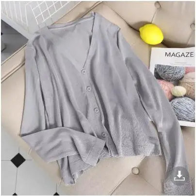 Sunscreen Clothes Womens Summer Coat Shirt Beach Sun Protection Clothing Outside Shawl Sun Protection Cardigan Cover Knit Jacket