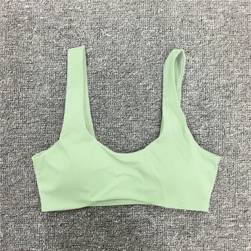 Load image into Gallery viewer, Women Nude Underwear Sports Bras Fitness Yoga Running Jogging Gym Wear Stretch Padded Sling Sport Top Athletic Vest Yoga Bra
