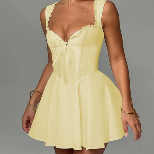 Load image into Gallery viewer, Sexy Sleeveless Deep V Lace Up Dress For Women 2024 Summer New Women's Elegant Skirt Tight Dress Party Evening Vestidos
