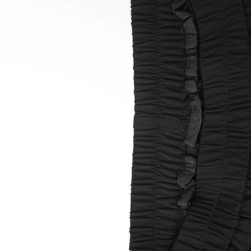 Load image into Gallery viewer, High Elastic Waist Black Flower Ribbon Pocket Midi Half-body Skirt Women Fashion Tide New Spring Autumn 2025 CPG1358
