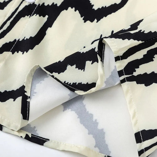 Load image into Gallery viewer, Vintage Hawaiian Shirts Irregular Stripes Graphic Printed Button Up Blouse Hip Hop Casual Baggy Short Sleeve Summer Beach Tops
