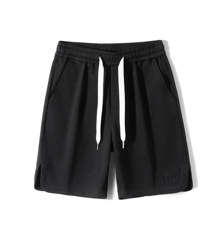 Men's Five Quarter Shorts Elastic Waist Summer New Casual Fashion Male Loose Sweatpants Straight Leg Bottoms 9W1353