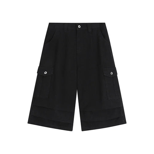 Load image into Gallery viewer, Men&#39;s Causal Cargo Shorts New Summer Dirty Pleated American Style Loose Wide Leg Design Handsome Male Bottoms 2025 9W1656
