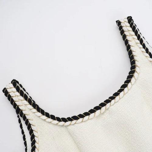 Load image into Gallery viewer, Sleeveless A-line Sexy Mini Dress For Women White Spaghetti Strap Sleeveless Backless Pleated Club Party Dress Clubwear
