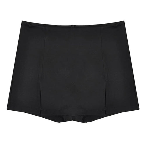 Load image into Gallery viewer, Sexy Split Shorts Skirt Women&#39;s Office Ladies Suit Skirt Summer New Black Mini A-line Pants Skirt High Waist Wide Leg Shorts
