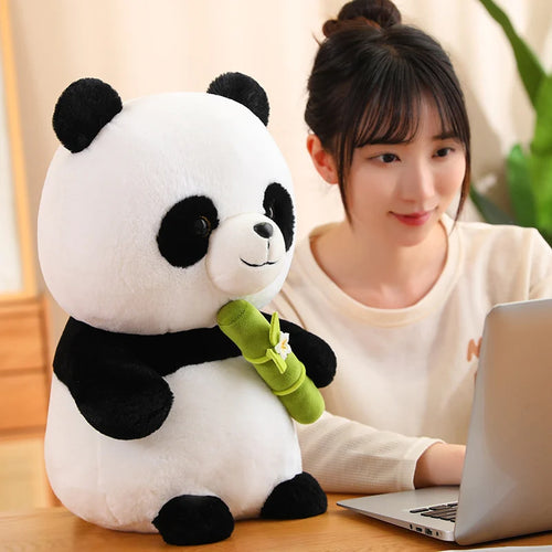 Load image into Gallery viewer, 25/35/45cm Lovely Panda Plush Toys Cute bamboo Panda Bears with bamboo Plushie Doll Stuffed Animal Toy For Kids  Best Gift
