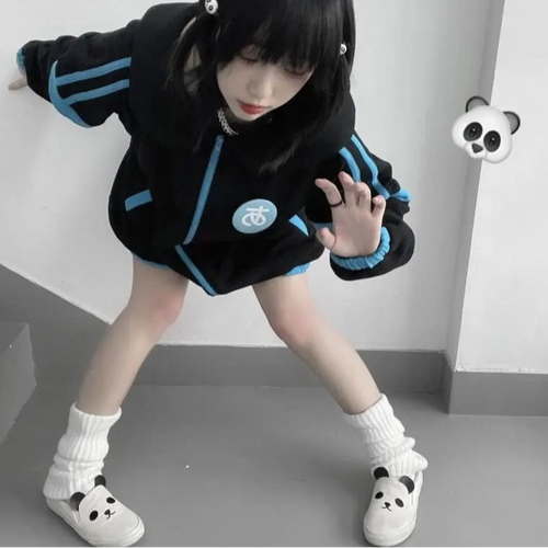 Load image into Gallery viewer, 2023 Roap Mujer Japanese Jackets for Women Preppy Style Fashion Oversized Outwear Long Sleeve Zipper Casual Coat Y2k Clothes
