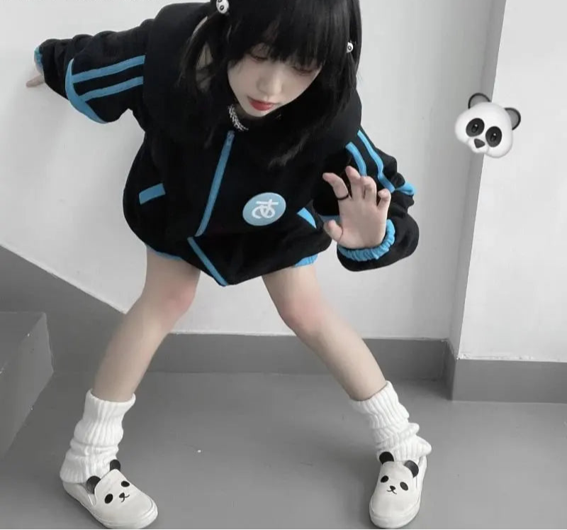 2023 Roap Mujer Japanese Jackets for Women Preppy Style Fashion Oversized Outwear Long Sleeve Zipper Casual Coat Y2k Clothes