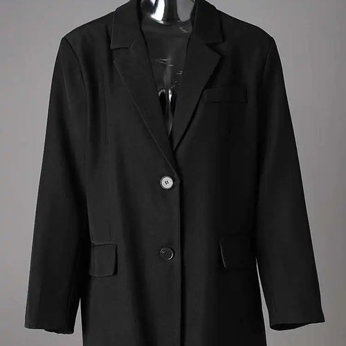 Load image into Gallery viewer, Women Gray Brief Single Breasted Big Size Blazer New Lapel Long Sleeve Jacket Fashion Tide Spring Autumn 2025 CPG2774
