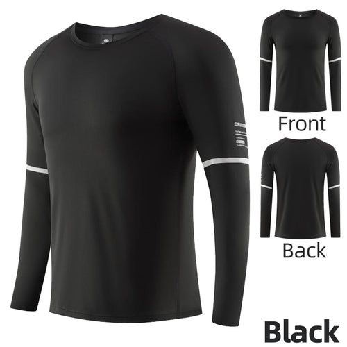 Load image into Gallery viewer, Men Compression T-shirt Gym Fitness Sport Tight Running Sweatshirt Jogging Workout Sportswear Long Sleeve Elastic Tops RashGuard
