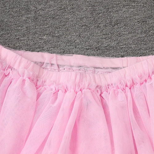 Load image into Gallery viewer, Mesh T-shirt Cake Half-body Skirt Two Pieces Suit New Round Neck Short Sleeve Women Fashion Spring Summer 2025 CPG3209
