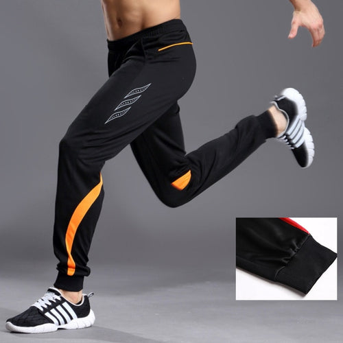 Load image into Gallery viewer, Men Running Sports Pants Zipper Football Training Joggings Sweatpants Basketball Soccer Trousers Workout Sweatpant
