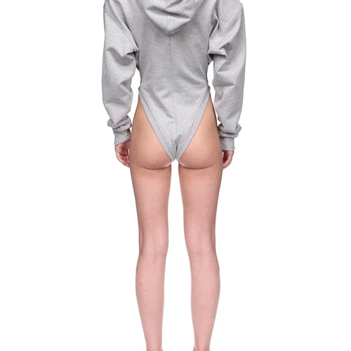 Load image into Gallery viewer, Solid Spliced 3D Flower Fashion Jumpsuit Hoodies for Women Round Neck Long Sleeves Patchwork Zipper Hoodie Female
