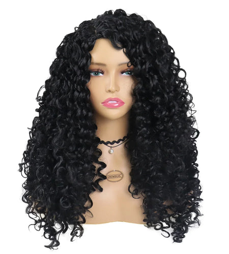 Synthetic Long Curly Wig for Woman Big Volume Fluffy Wave Wigs for Black Women Natural Wigs for Daily Hair Wig Cosplay