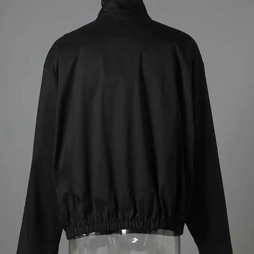 Load image into Gallery viewer, Black Brief Big Size Casual Jacket New Stand Collar Long Sleeve Women Coat Fashion Tide Spring Autumn 2025 CPG2819
