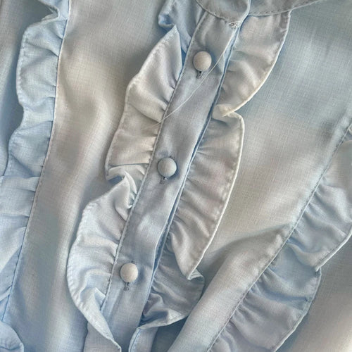 Load image into Gallery viewer, Autumn Retro Fashion Blue Flower Single Breasted Elegant Long Dress Women Stand Neck Long Sleeve Print Boho Evening Party Dress
