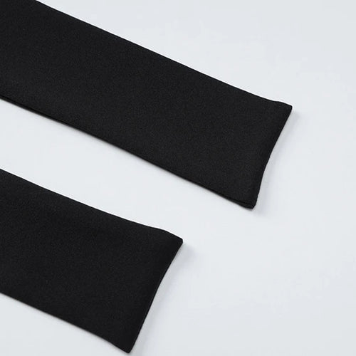 Load image into Gallery viewer, Patchwork Long Sleeve Maxi Dress For Women Autumn Winter New O Neck Color Contrast Lace-up Elegant Long Dress Fashion
