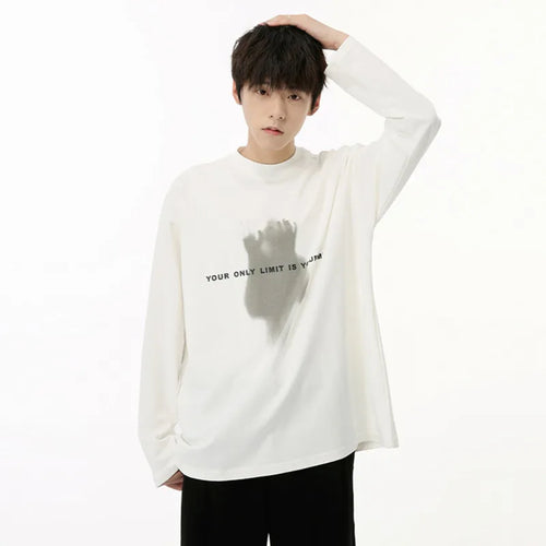 Load image into Gallery viewer, American Style Men&#39;s T-shirts Letter Printing Round Collar Long Sleeve Male Pullover Tops Autumn Trend 9C6824
