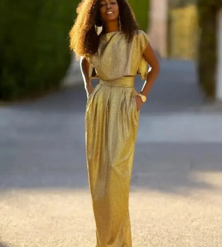 Womens 2 Piece Dresses Sets Women Outfit 2025 High Waist Long Skirts Short Sleeves Tops Pajama Sets Suits