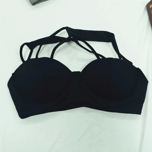 Load image into Gallery viewer, Women Sports Bra Sexy Criss Cross Straps Back High Support Impact Yoga Underwear Running Fitness Workout Bra Gym Padded Bralette
