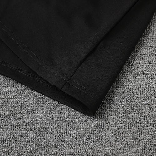 Load image into Gallery viewer, Women Black Zipper Irregular Hem Slit Midi Dress New Turtleneck Long Sleeve Fashion Tide Spring Autumn 2025 1DH9354
