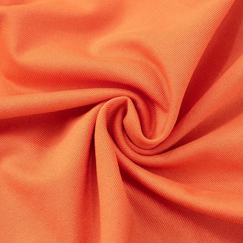 Load image into Gallery viewer, Metal Chain Halter Backless Sexy Maxi Dress Women Orange Off-shoulder Sleeveless Thigh High Split Club Long Dress
