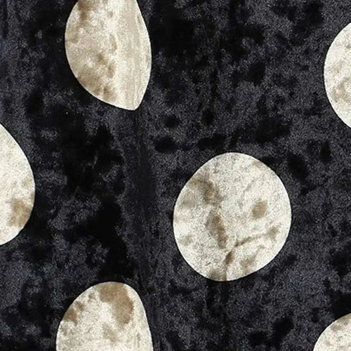 Load image into Gallery viewer, Women Black Dot Velvet Big Size Elegant Dress New Round Neck Long Sleeve Loose Fit Fashion Tide Spring Autumn 2025 1DH2819
