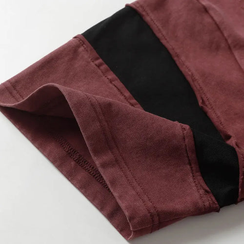 Load image into Gallery viewer, Men Vintage T-Shirt Y2K Grunge Patchwork Sport Urban Tshirt Streetwear Hip Hop Harajuku Punk Gothic Baggy Casual Cotton Top
