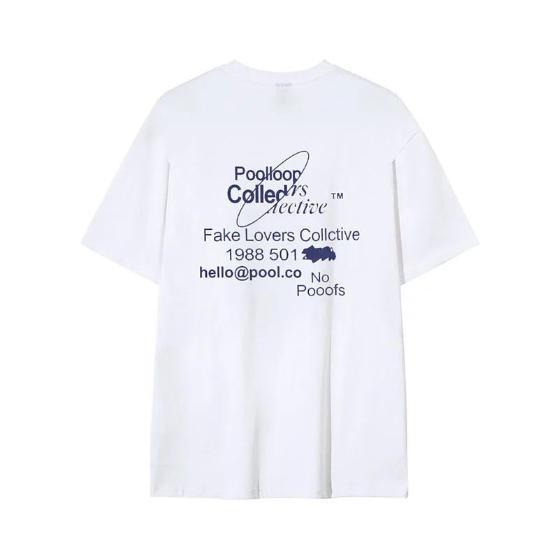 Men's T-shirts Letter Printed Short Sleeved Design New Summer Male Korean Solid Color  Loose Round Neck Pullover Top 9W1608