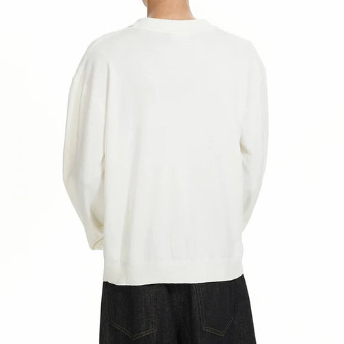 Load image into Gallery viewer, Men&#39;s T-shirts New American Long Sleeve T-shirt Turn-down Collar Style Male Solid Color Tops Menwear Spring Summer 9W1459
