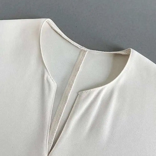 Load image into Gallery viewer, Women Black Buckle Long Elegant Dress New Round Neck Three-quarter Sleeve Loose Fit Fashion Spring Autumn 2025 1DE7880
