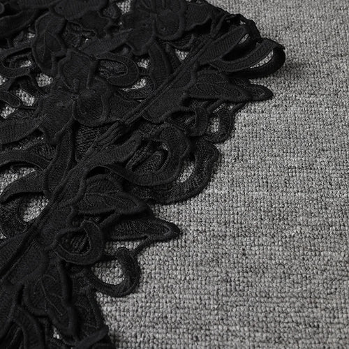 Load image into Gallery viewer, Women Black Lace Hollow Out Perspective Big Size Dress New Round Neck Sleeveless Fashion Tide Spring Summer 2025 1DJ0243
