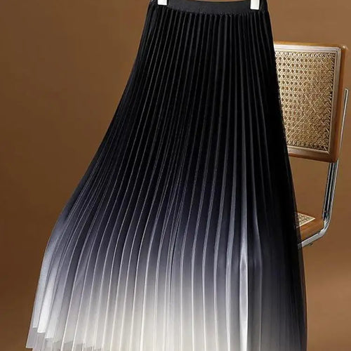 Load image into Gallery viewer, 2023 Summer Tulle Mesh Gradient Skirt High-end High Waist Long Skirt Elegant Evening Party Sexy A-line Pleated Skirts Women Boho
