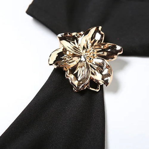 Load image into Gallery viewer, Sexy Sleeveless Skirt Two Pieces Sets For Women Metal Buckle Backless Tops And Thigh Split Long Skirt Two Pieces Sets
