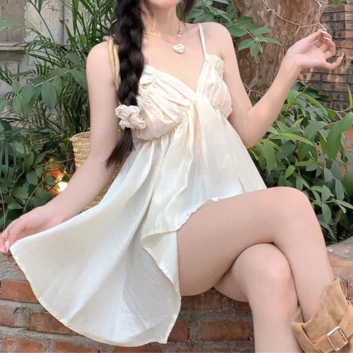 Load image into Gallery viewer, y2k Summer Tops for Women Solid Color V Neck Spaghetti Strap Sleeveless Asymmetrical Hem Camisole 2000s Clothing﻿
