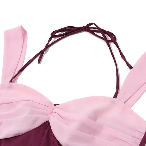 Load image into Gallery viewer, Sexy Skirt Two Piece Sets Women Halter Lace-up Cropped Tops And Maxi Skirt Ladies Fashion Sleeveless 2 Piece Sets
