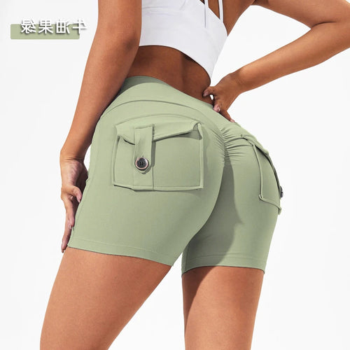 Load image into Gallery viewer, Smaller Gym Leggings Women Scrunch Bum High Waist Yoga Pants Shorts Tights Workout Legging Breathable Naked Feeling Elastic v1
