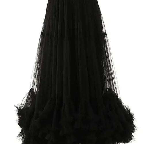 Load image into Gallery viewer, High Elastic Waist Apricot Purple Mesh Shaped Elegant Half-body Skirt Women Fashion Tide New Spring Autumn 2025 1DF8101
