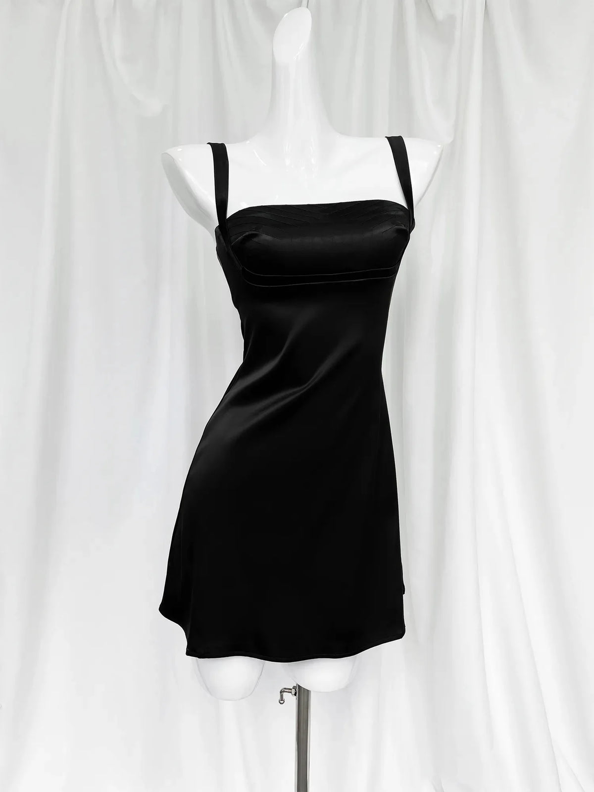 Birthday Dress For Women A-Line Pink Dress Sexy Satin Holiday Party Dresses Mini Casual Spaghetti Strap Graduation Dress Stretch