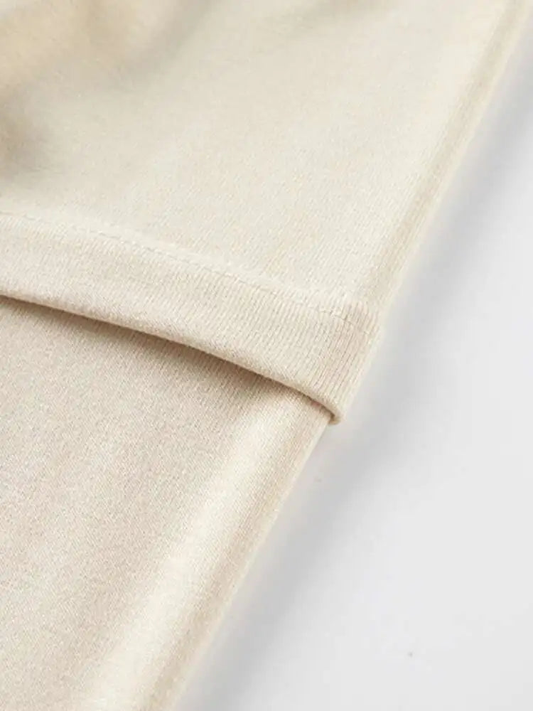 Women Apricot Print Vintage Elegant Long Knitting Dress New Round Neck Long Sleeve Fashion Spring Autumn 2025 1DH2620