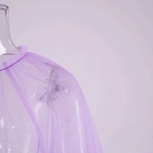 Load image into Gallery viewer, Women Black Ruffles Long Big Size Dress New Round Neck Three-quarter Sleeve Loose Fit Fashion Spring Summer 2025 JR77101
