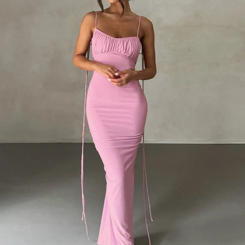 Load image into Gallery viewer, Elegant Sleeveless Summer 2024 New Women Fashion Strap Sexy Open Back Slim Wrap Hip Dress Slim Fit Party Evening Dress
