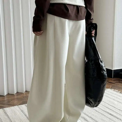 Load image into Gallery viewer, High Waist Gray Brief Shaped Long Wide Leg Elegant Pants New Trousers Women Fashion Tide Spring Autumn 2025 1DH8413
