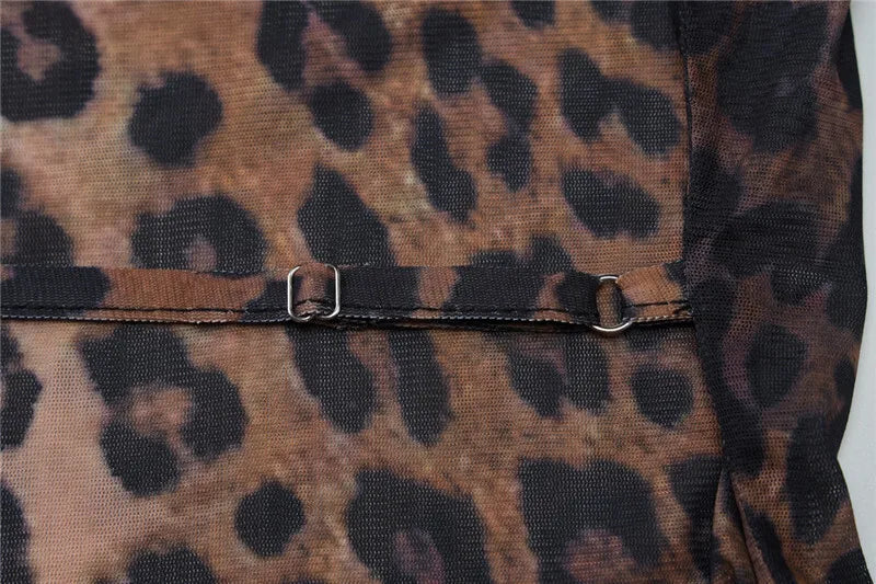 Leopard Print Backless Sexy Maxi Dress For Women Gown Fashion Halter Strapless Sleeveless Bodycon Printed Long Dress