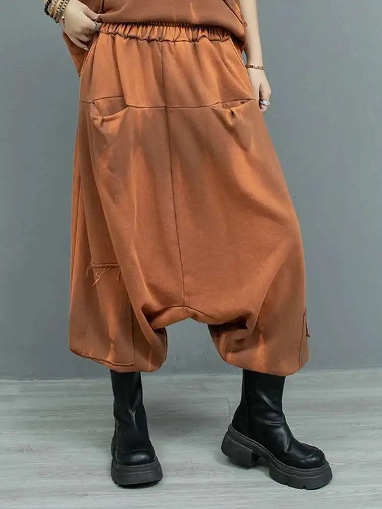 Big Size Sweatshirt Cross Pants Two Piece Suit New Hooded Short Sleeve Women Fashion Tide Spring Autumn 2025  1DH9474