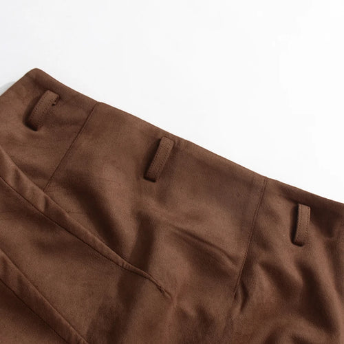 Load image into Gallery viewer, Solid Slimming Spliced Folds Fashion Skirts for Women High Waist Split Patchwork Belt Temperament Skirt Female New
