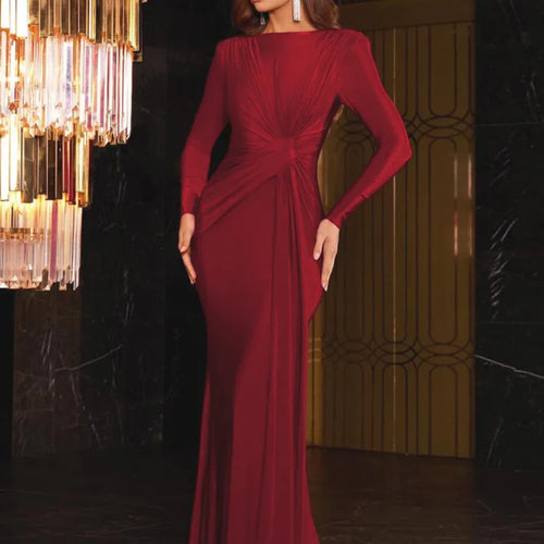 Load image into Gallery viewer, Elegant Long Sleeve Bodycon Party Club Evening Dress For Women 2025 New Fashion Temperament Slim Tight Elastic Vestidos
