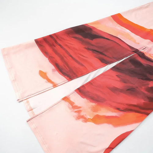 Load image into Gallery viewer, Halter Deep V Neck Print Sexy Maxi Dress For Women Fashion Lace-up Sleeveless Backless Bodycon Printed Long Dress
