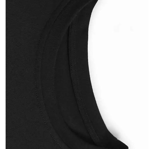 Load image into Gallery viewer, Women Black Mesh Ruffles Spliced Big Size Midi Dress New Round Neck Long Sleeve Fashion Tide Spring Autumn 2025 1DH7180
